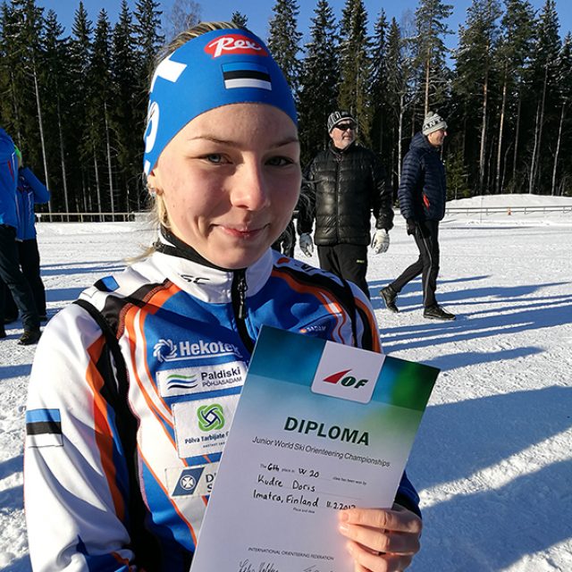 Doris Kudre suusaorienteerumise juunioride MMil taas kuues