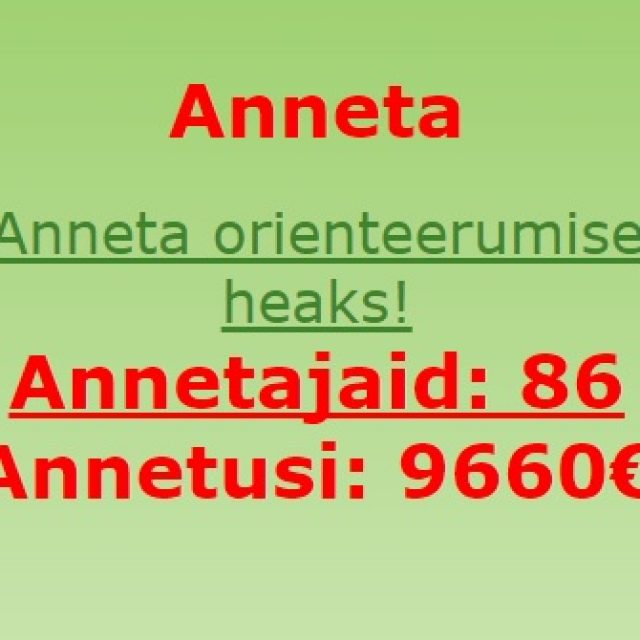 Annetatud on juba peaaegu 10 000 eurot – aitäh teile!