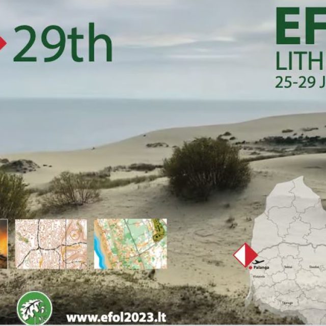 Euroopa Metsameeste Orienteerumise Meistrivõistlused (EOFL) 25.-29.06.2023 Palanga, Leedu.