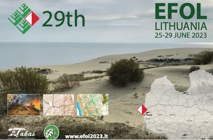 Euroopa Metsameeste Orienteerumise Meistrivõistlused (EOFL) 25.-29.06.2023 Palanga, Leedu.