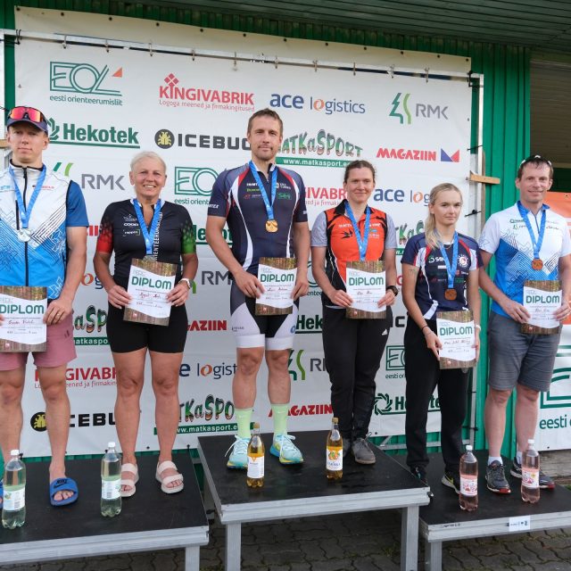 Eleri Hirv ja Lauri Malsroos krooniti kolmekordseteks Eesti meistriteks rattaorienteerumises